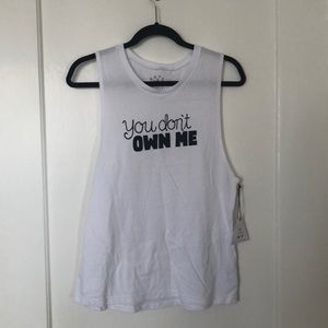 You don’t own me muscle tank - size medium